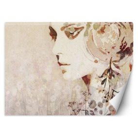 Fototapeta Feeby Abstrakcyjna twarz kobiety w jesiennych barwach  254x184 1 szt