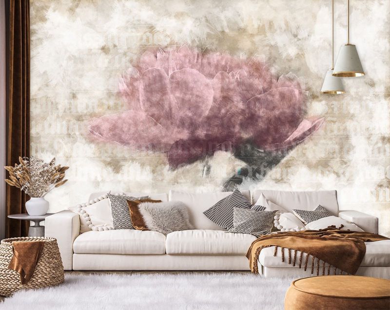 Fototapeta Feeby Abstrakcyjne kwiaty w pastelach  150x105 1 szt