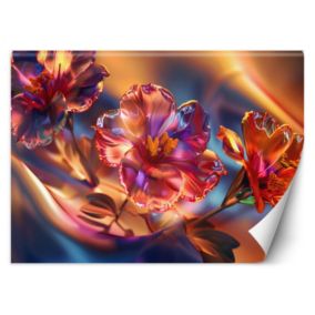 Fototapeta Feeby Błyszczące szklane kwiaty  200x140 1 szt