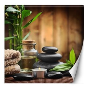 Fototapeta Feeby Bambus kamienie zen w SPA  300x300 1 szt