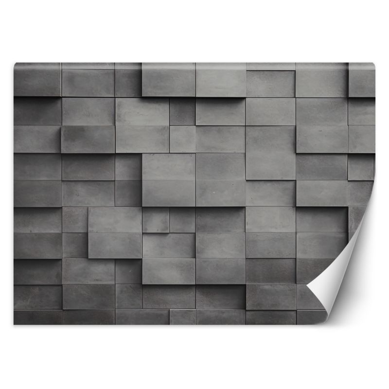 Fototapeta Feeby Betonowa ściana sześciany 3D  250x175 1 szt