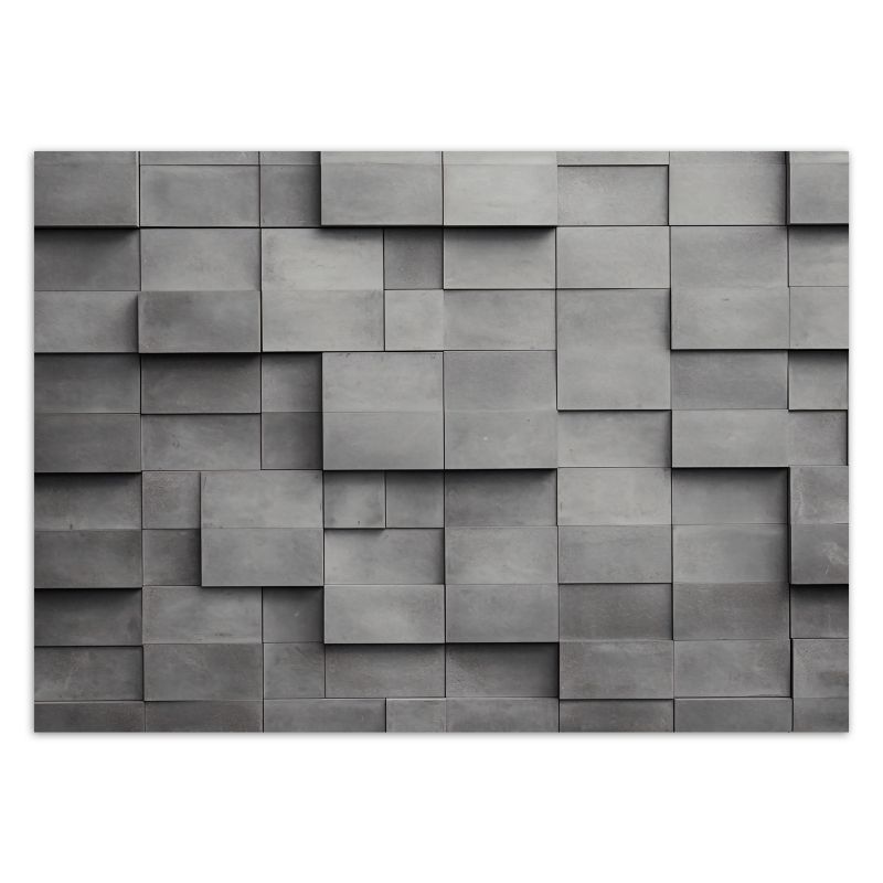 Fototapeta Feeby Betonowa ściana sześciany 3D  350x245 1 szt
