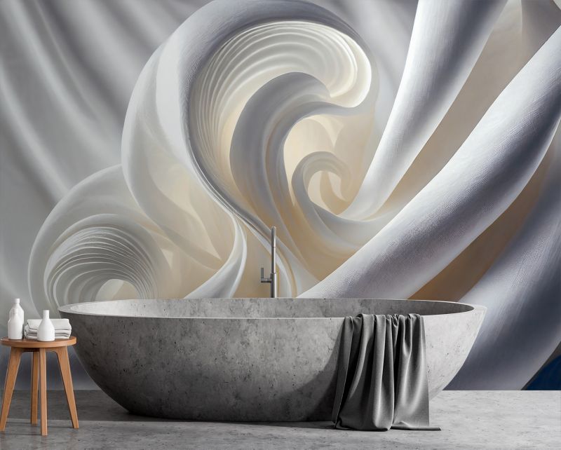 Fototapeta Feeby Biała abstrakcja 3D  100x70 1 szt