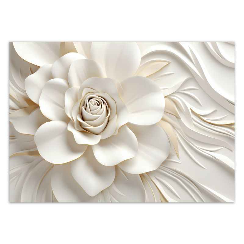 Fototapeta Feeby Biała róża 3D  250x175 1 szt
