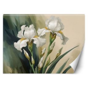 Fototapeta Feeby Białe kwiaty akwarelowe  200x140 1 szt