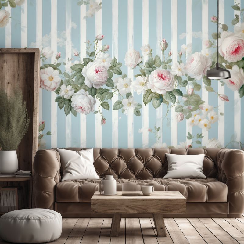 Fototapeta Feeby Białe kwiaty vintage  100x70 1 szt