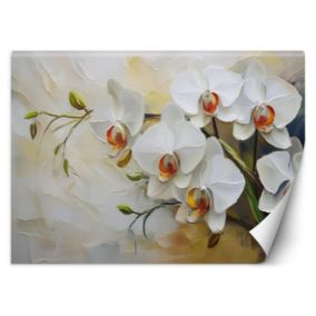 Fototapeta Feeby Białe malowane kwiaty  100x70 1 szt