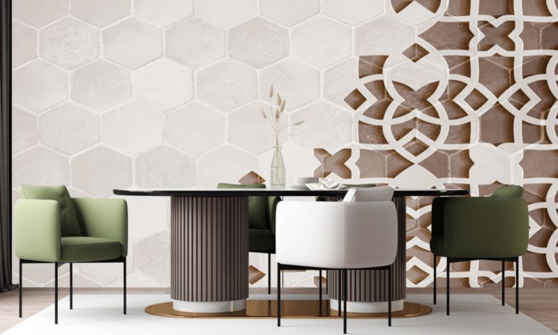 Fototapeta Feeby Biały Geometria Mandala  250x175 1 szt