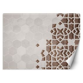 Fototapeta Feeby Biały Geometria Mandala  400x280 1 szt