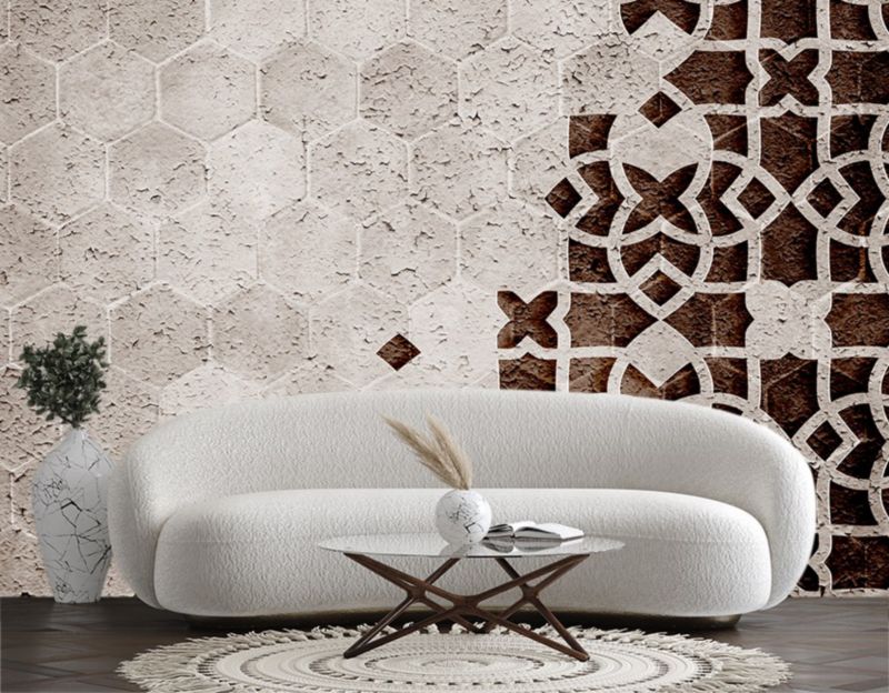 Fototapeta Feeby Brąz Geometria Mandala  350x245 1 szt