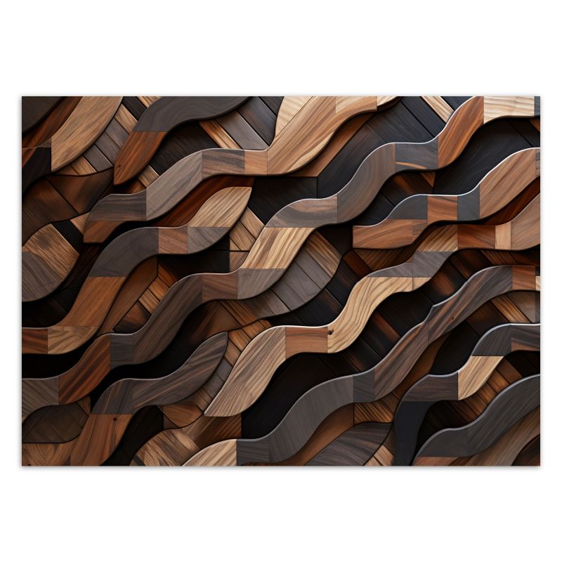 Fototapeta Feeby Brązowe fale abstrakcja 3D  300x210 1 szt