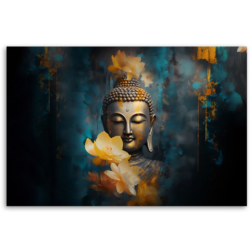 Fototapeta Feeby Budda i złote kwiaty  400x280 1 szt