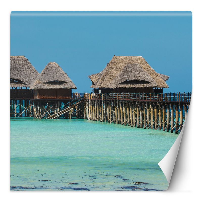 Fototapeta Feeby Bungalowy tropikalna plaża  300x300 1 szt