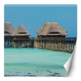Fototapeta Feeby Bungalowy tropikalna plaża  300x300 1 szt