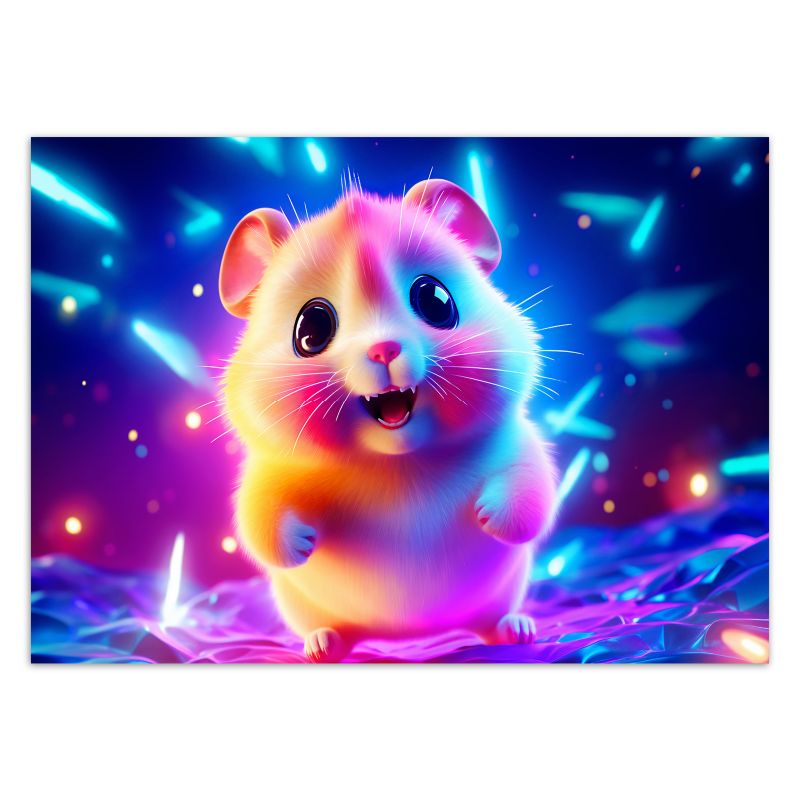 Fototapeta Feeby Chomik neon  150x105 1 szt