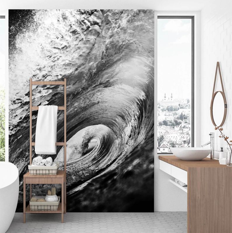 Fototapeta Feeby Czarno-biała fala  150x210 1 szt