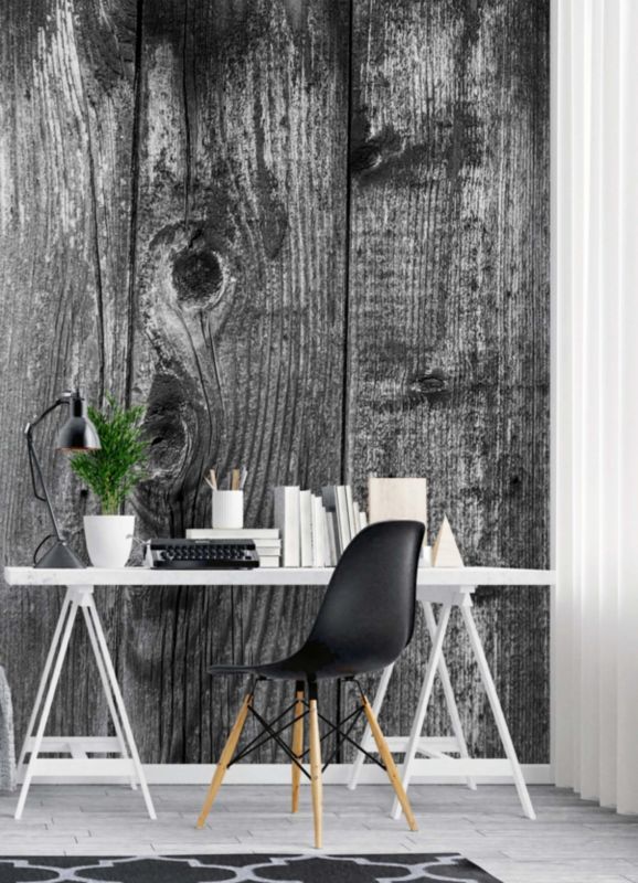 Fototapeta Feeby Czarno-białe deski  100x140 1 szt