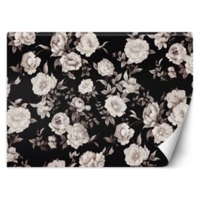 Fototapeta Feeby Czarno białe kwiaty  150x105 1 szt