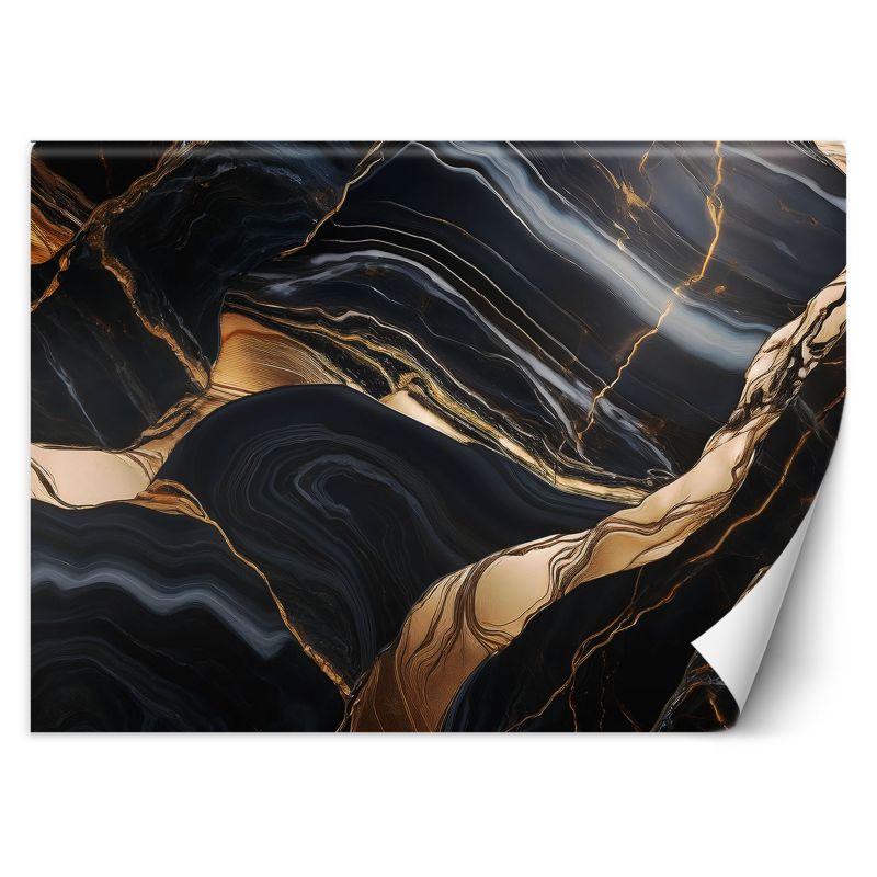 Fototapeta Feeby Czarny Marmur ze Złotem  150x105 1 szt