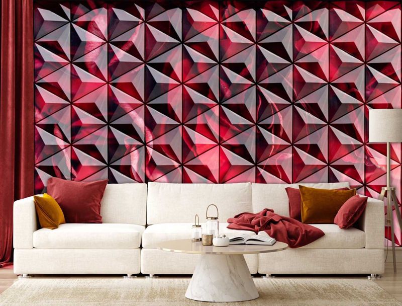 Fototapeta Feeby Czerwona geometria  450x315 1 szt