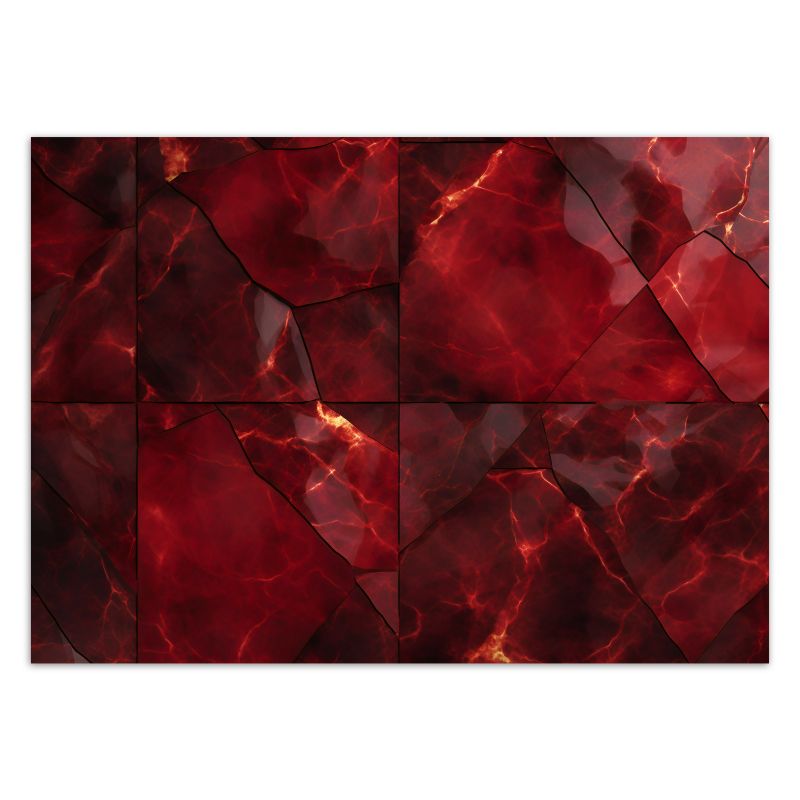 Fototapeta Feeby Czerwony marmur 3D  100x70 1 szt