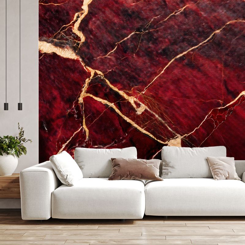 Fototapeta Feeby Czerwony Marmur ze Złotem Styl Loftowy  450x315 1 szt