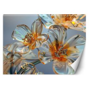 Fototapeta Feeby Diamentowe szklane kwiaty - kompozycja  200x140 1 szt