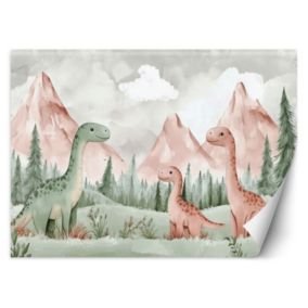 Fototapeta Feeby Dinozaury Góry Las Zielony  350x245 1 szt