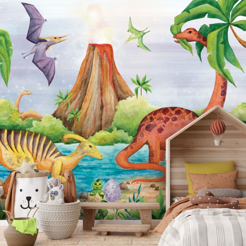 Fototapeta Feeby Dinozaury nad jeziorem  100x70 1 szt