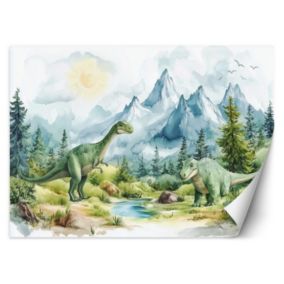 Fototapeta Feeby Dinozaury Prehistoryczne Gady Pejzaż Zielony  250x175 1 szt
