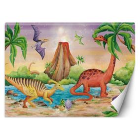 Fototapeta Feeby dla dzieci Dinozaury nad jeziorem  450x315 1 szt