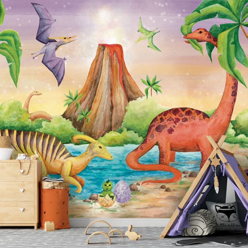 Fototapeta Feeby dla dzieci Dinozaury nad jeziorem  450x315 1 szt