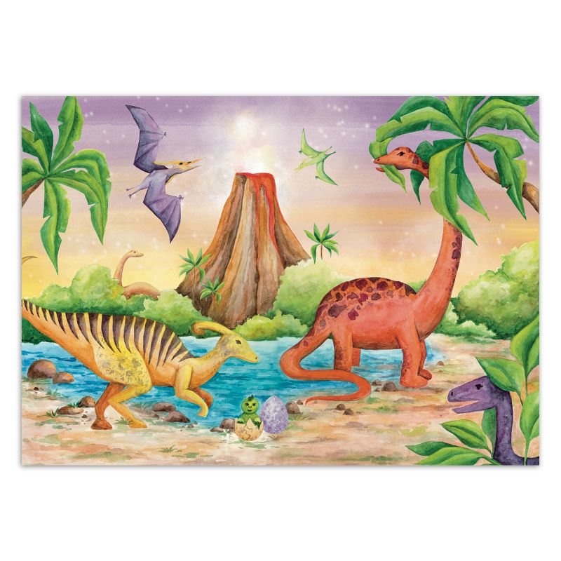 Fototapeta Feeby dla dzieci Dinozaury nad jeziorem  450x315 1 szt