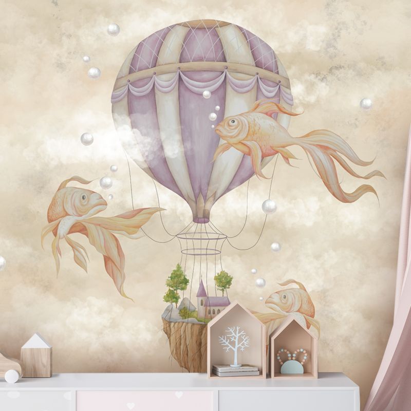 Fototapeta Feeby do pokoju dziecka Balon dom ryby  100x70 1 szt