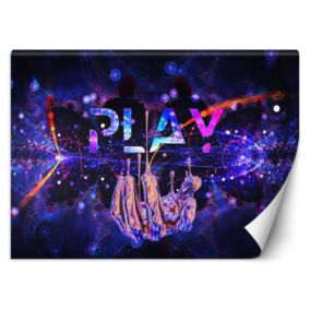 Fototapeta Feeby do pokoju gracza Neon z napisem Play  350x245 1 szt