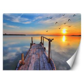 Fototapeta Feeby Drewniany pomost i zachód słońca  368x254 1 szt