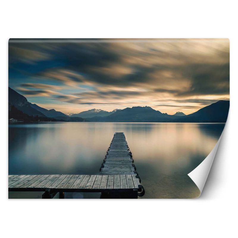 Fototapeta Feeby Drewniany pomost nad jeziorem  200x140 1 szt