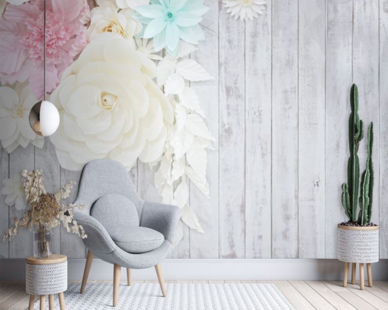 Fototapeta Feeby Drewno i kwiaty  400x280 1 szt