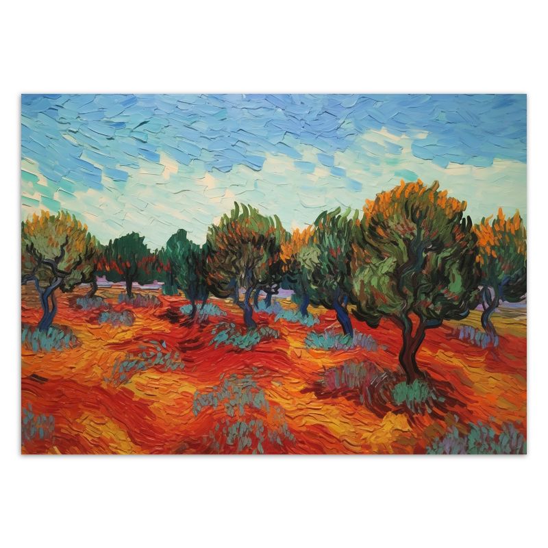 Fototapeta Feeby Drzewa oliwne - V. van Gogh  350x245 1 szt