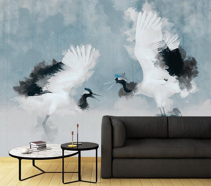 Fototapeta Feeby Dwie czaple abstrakcja  350x245 1 szt