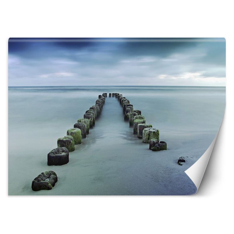 Fototapeta Feeby Falochrony morze plaża niebo  200x140 1 szt