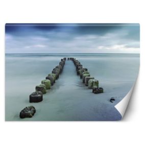 Fototapeta Feeby Falochrony morze plaża niebo  200x140 1 szt