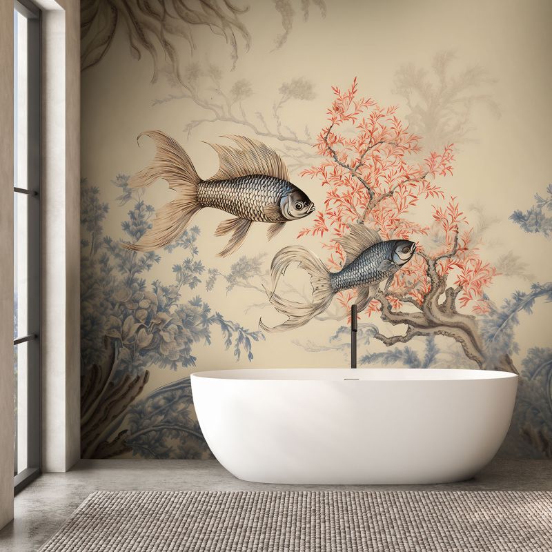 Fototapeta Feeby Feeby Fototapeta Feeby Ryby feng shui boho  250x175 1 szt
