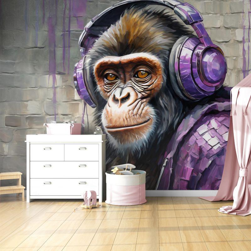 Fototapeta Feeby Fioletowa małpka DJ  350x245 1 szt