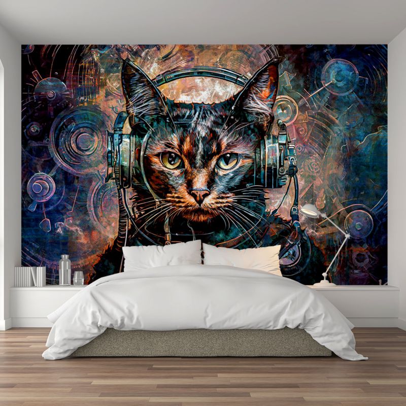 Fototapeta Feeby Futurystyczny kot Abstrakcja  100x70 1 szt