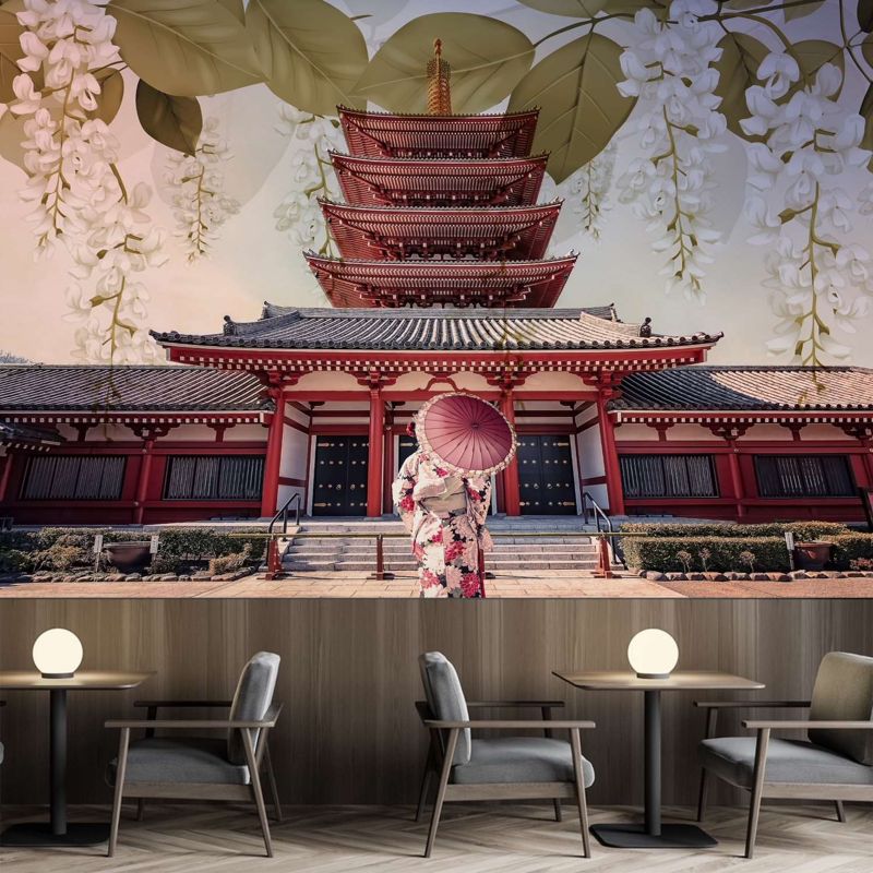 Fototapeta Feeby Gejsza i świątynia Senso Ji w Tokio  450x315 1 szt