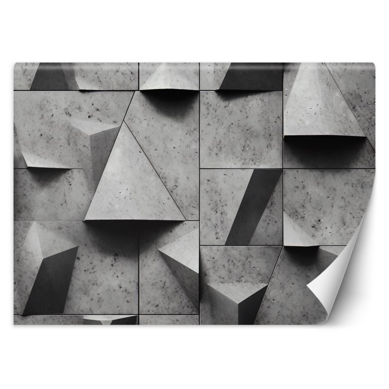 Fototapeta Feeby Geometryczne kształty beton 3D  150x105 1 szt