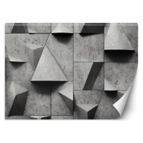 Fototapeta Feeby Geometryczne kształty beton 3D  150x105 1 szt