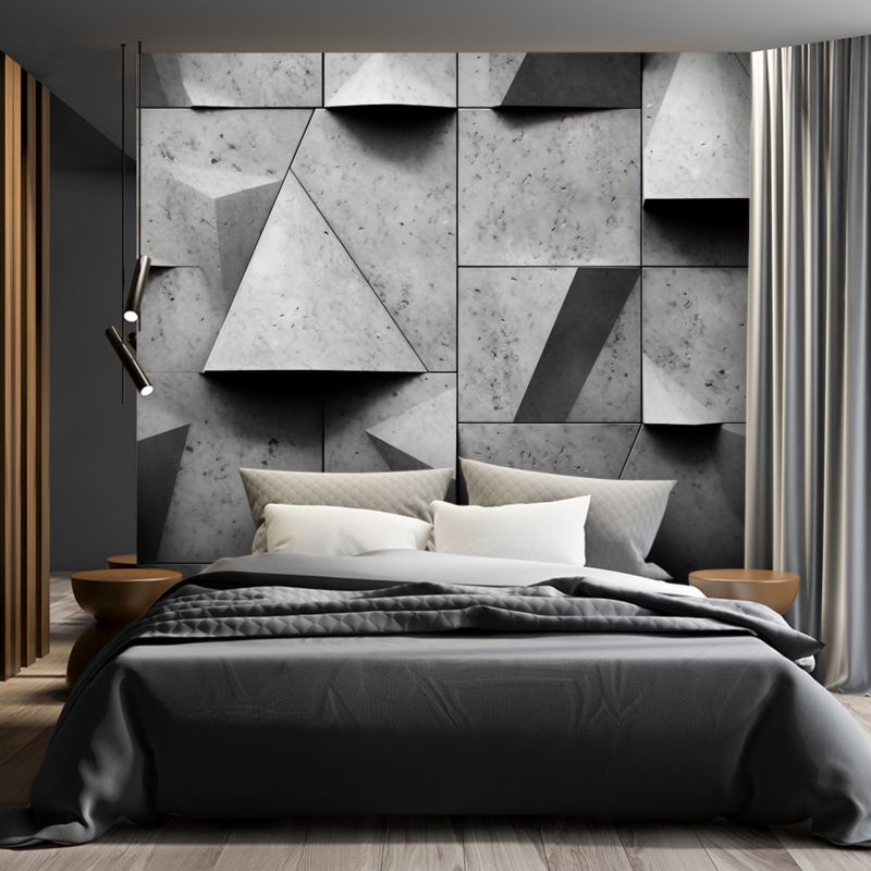 Fototapeta Feeby Geometryczne kształty beton 3D  150x105 1 szt