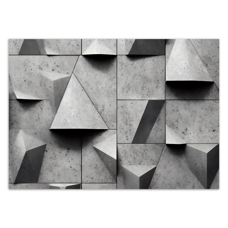 Fototapeta Feeby Geometryczne kształty beton 3D  150x105 1 szt